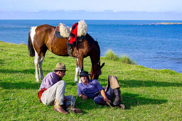 L'Uruguay à cheval en bord de mer