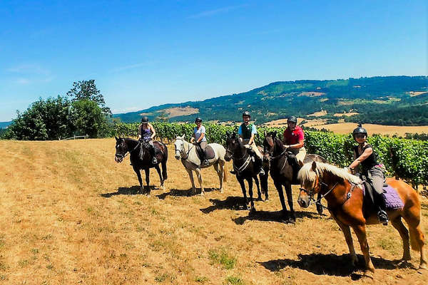 Randonnée à cheval dans l'Oregon