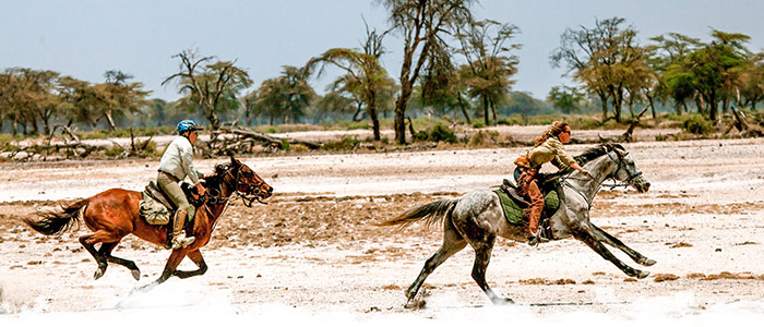 Des vacances à cheval en Février sous un air chaud