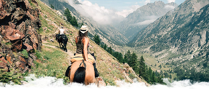 Les Alpes de Haute-provence à cheval en Septembre