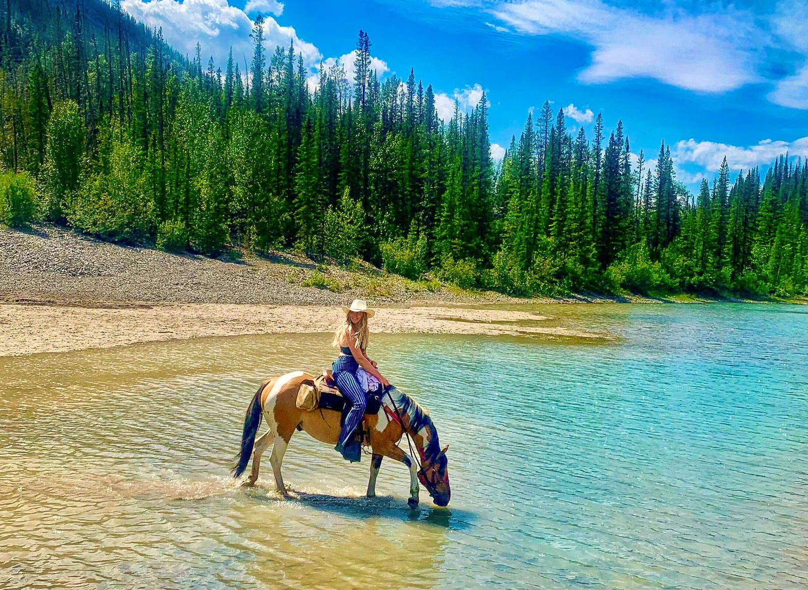 Randonnée équestre entre ranch et nature au Canada