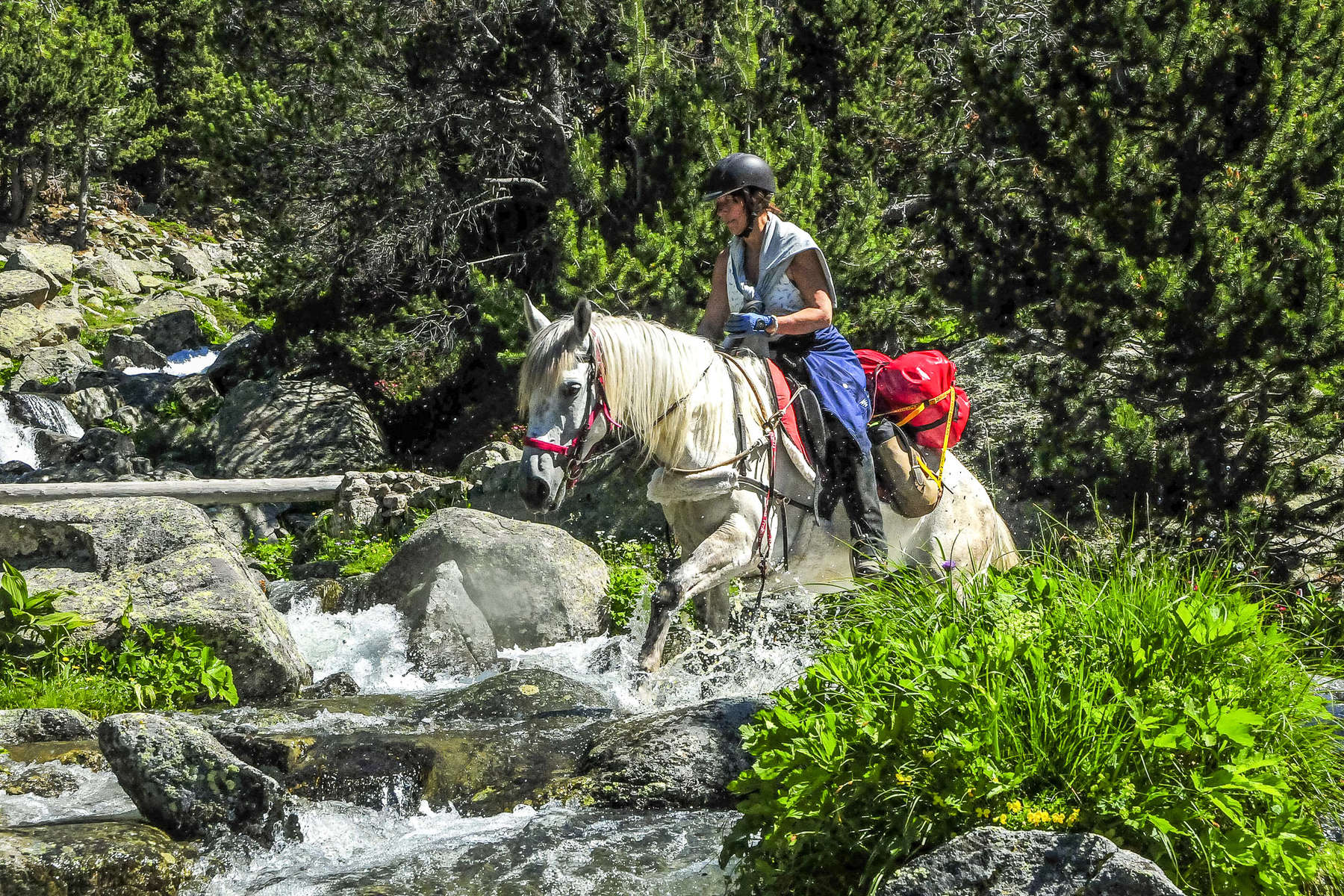 A cheval en montagne en Andorre