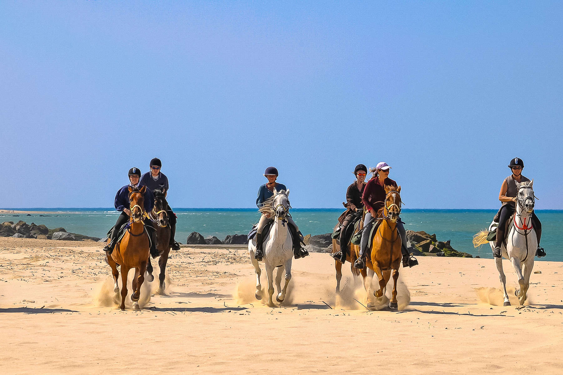 Au galop sur la plage