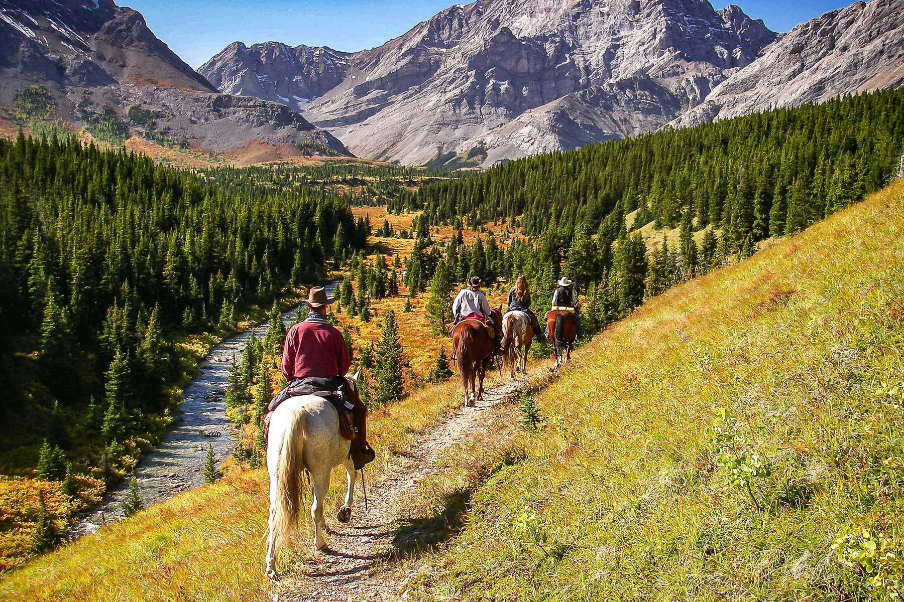 Randonnées à cheval dans l'ouest du Canada