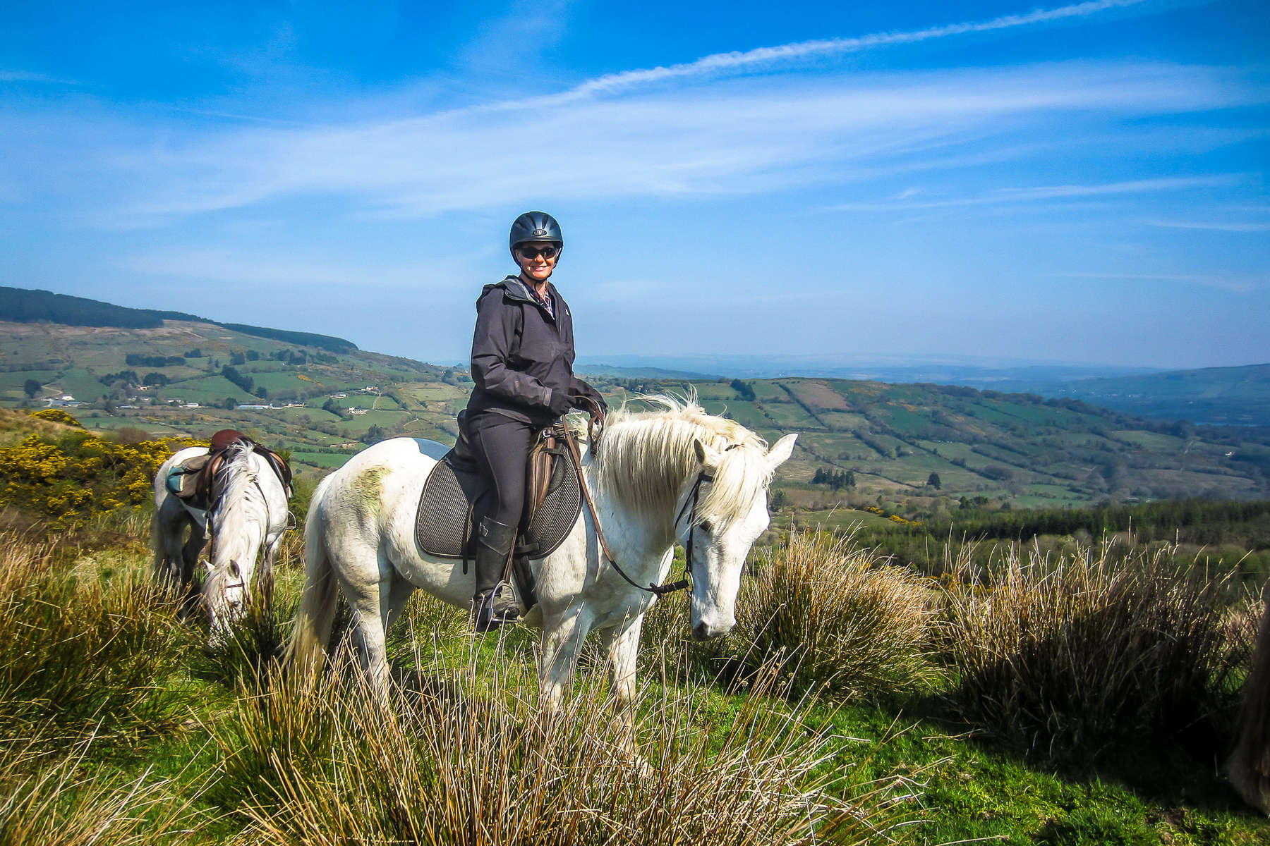 Cavalière sur les terres irlandaises