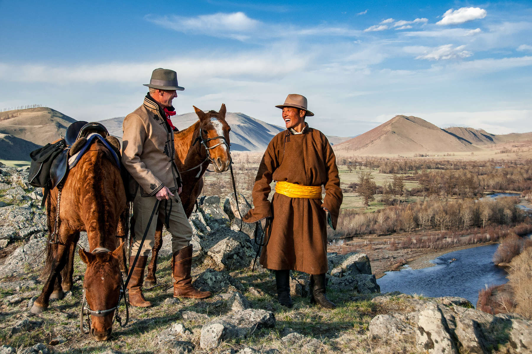 Cavaliers en Mongolie