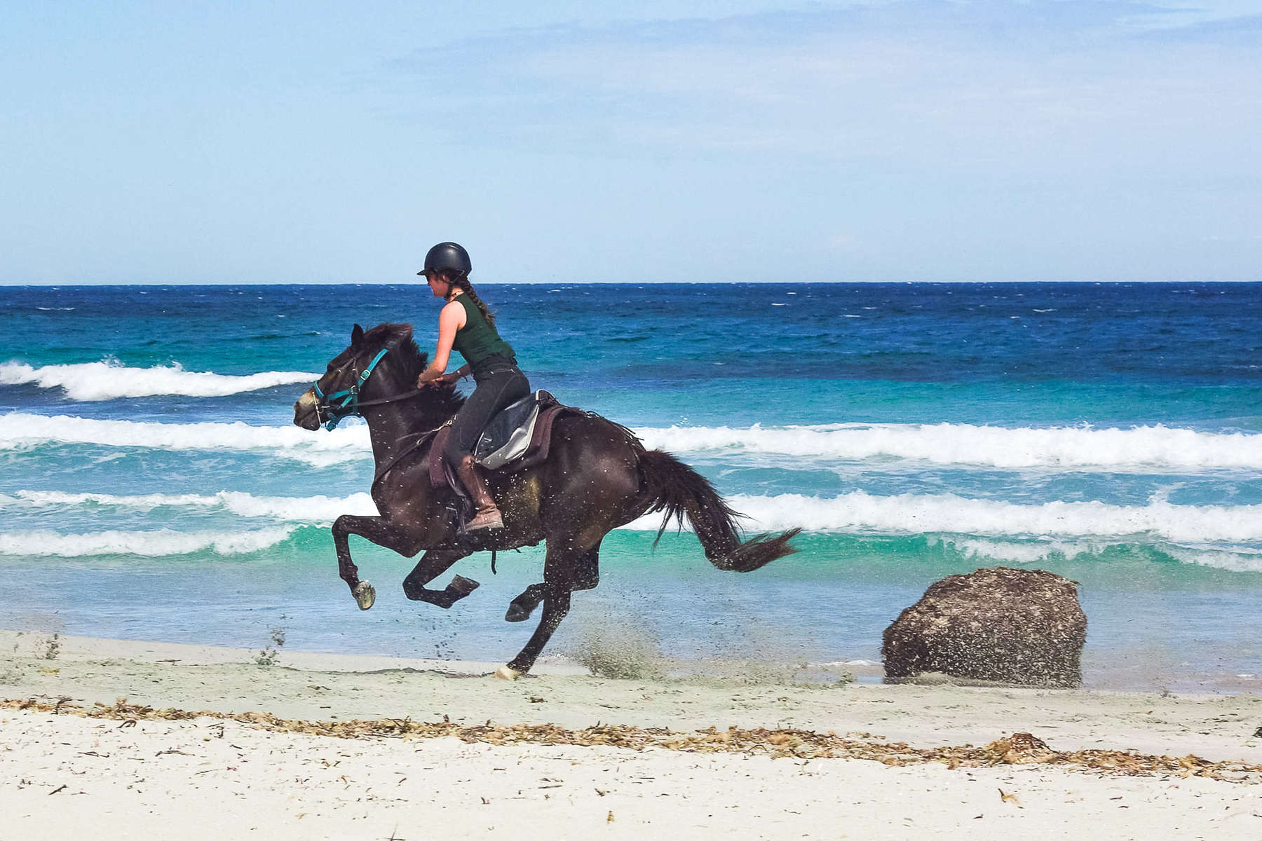 Cavaliers sur les plages corses