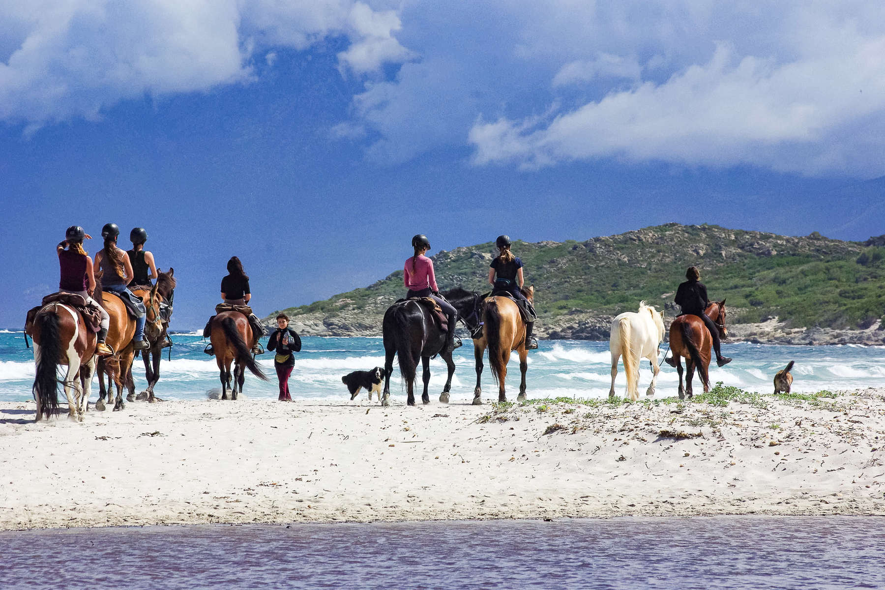 Cavaliers sur les plages corses