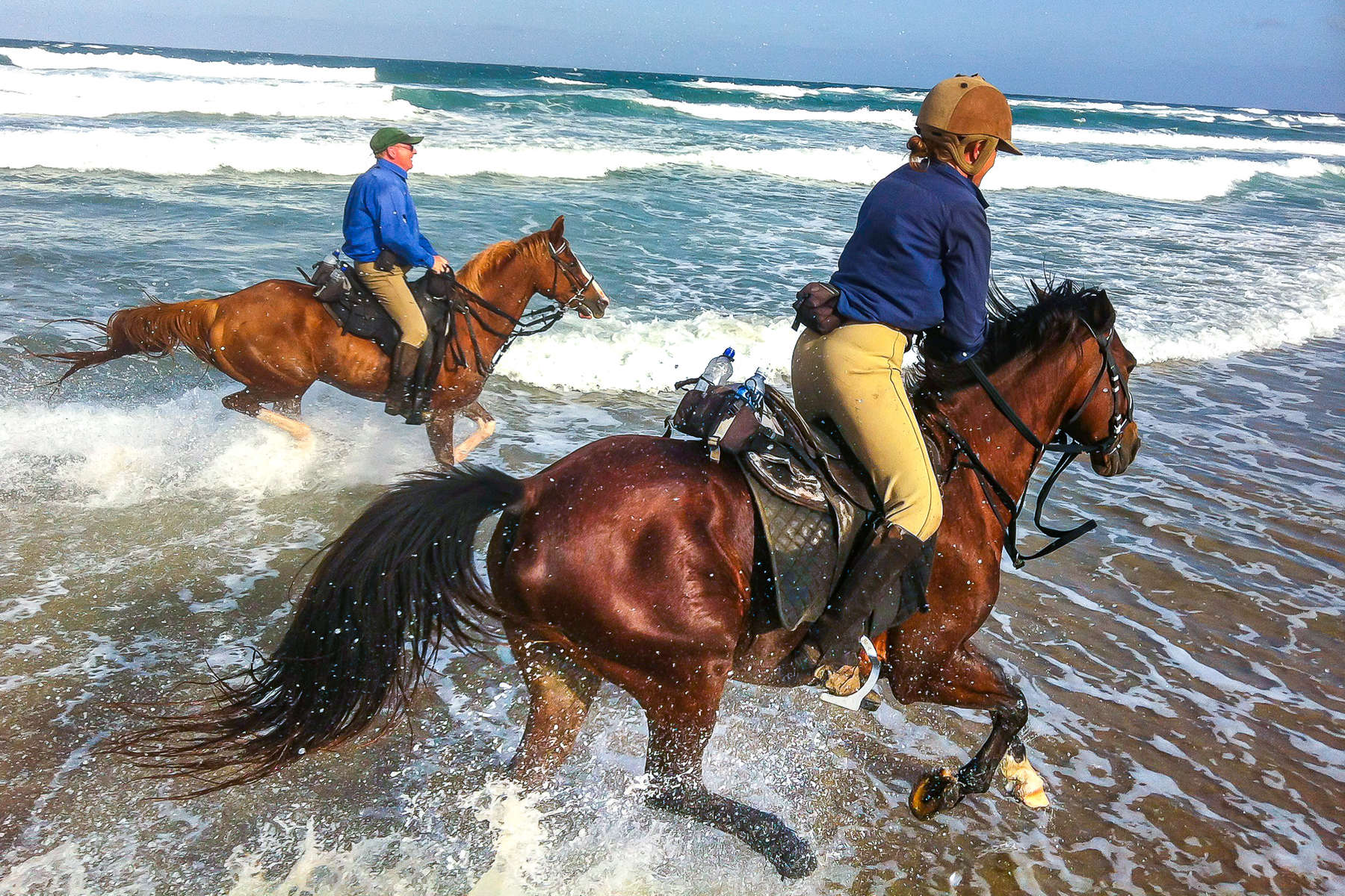 Galop sur la Wild Coast Chevauchée sur la Wild Coast
