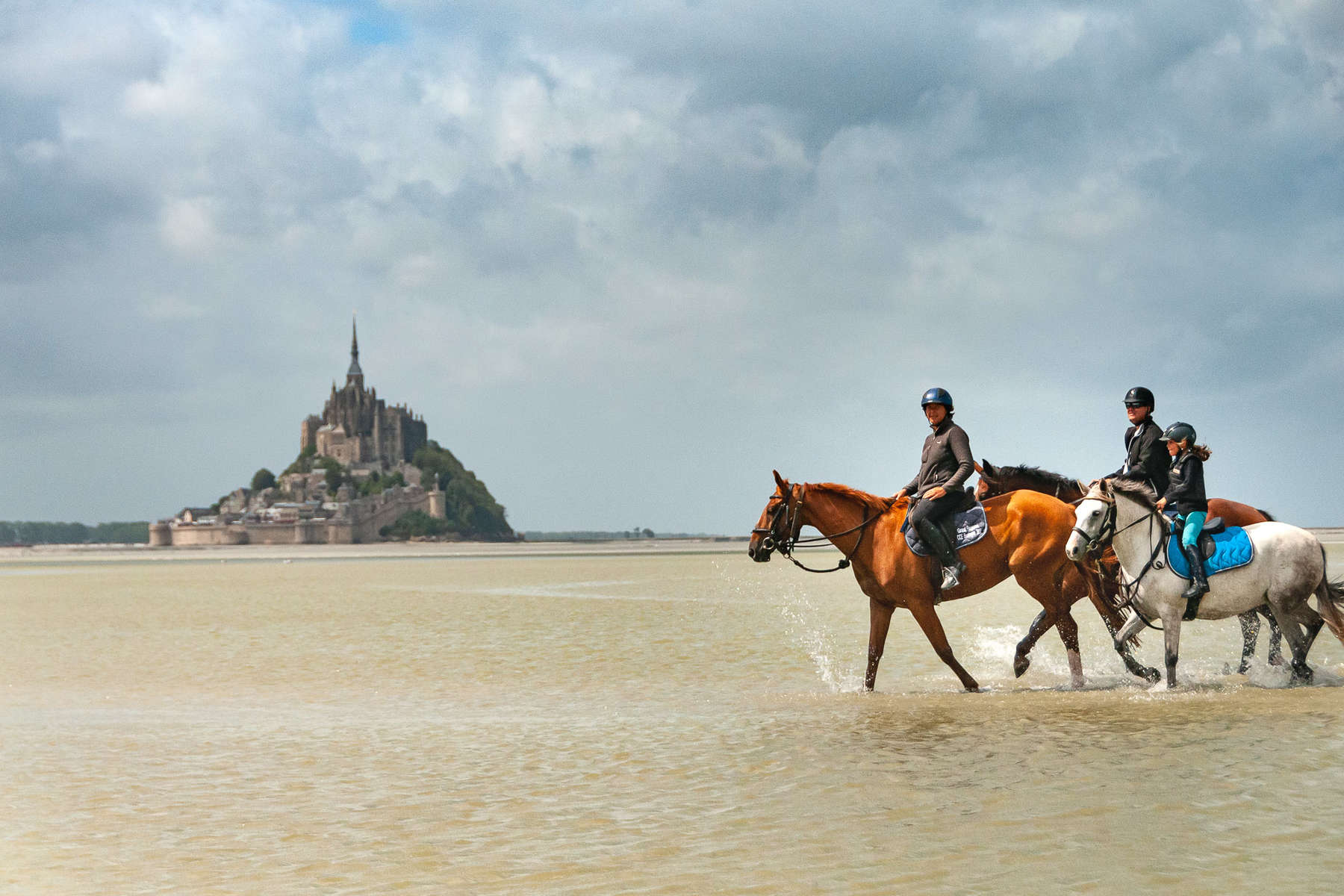 Mont Saint Michel à cheval