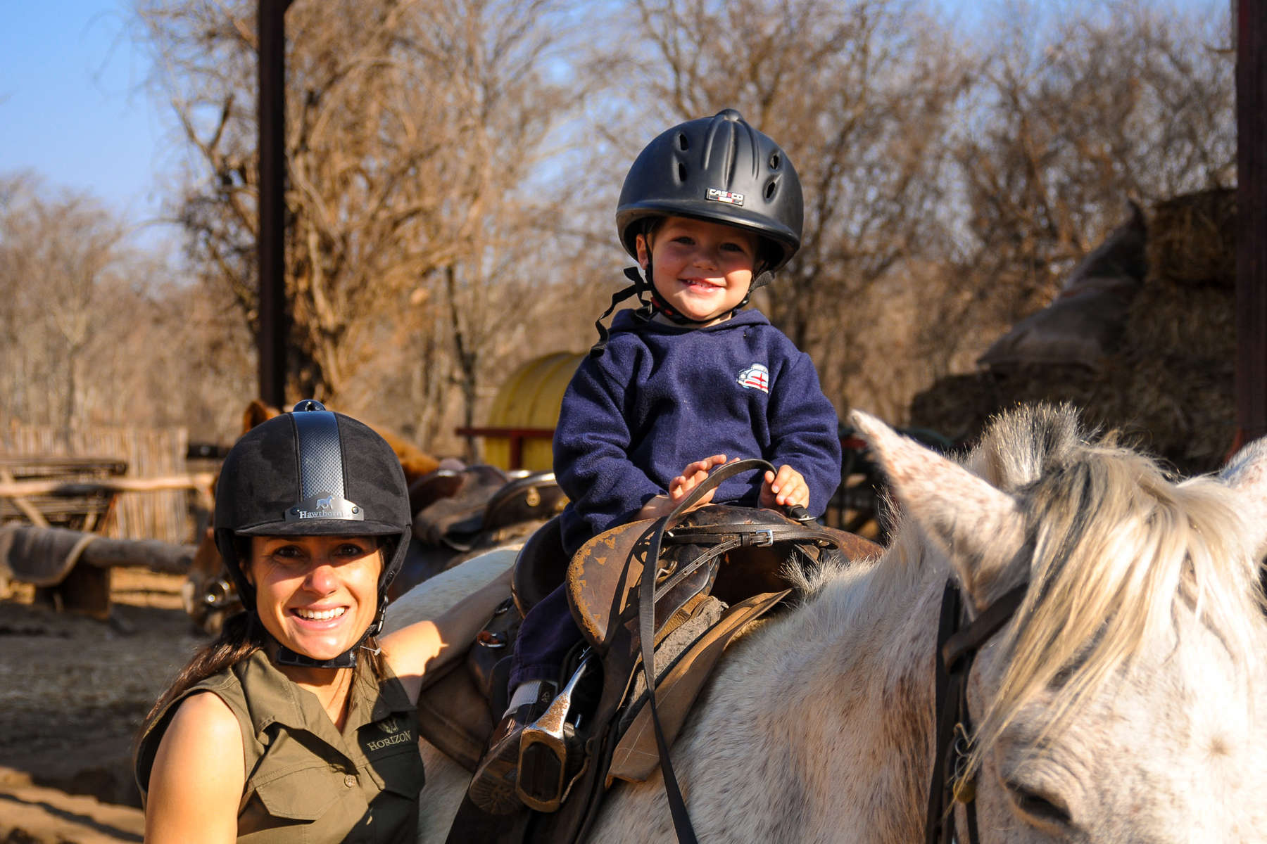 Voyage à cheval en famille