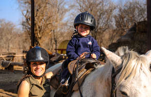 Voyage à cheval en famille