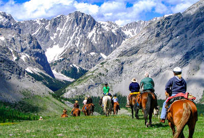 Canada ouest à cheval