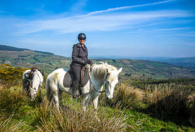 Cavalière sur les terres irlandaises