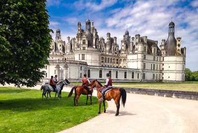 Château de Chambord et ses cavaliers