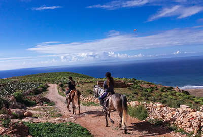 Le littoral marocain à cheval