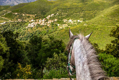 Panorama sur village Corse