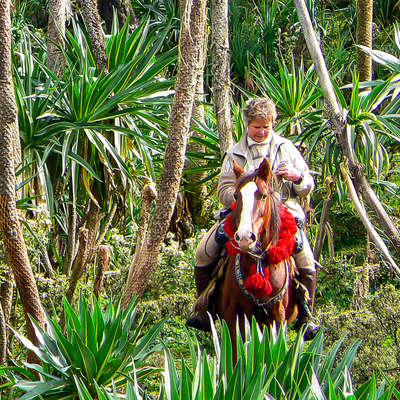 A cheval avec Anne Mariage en Ethiopie