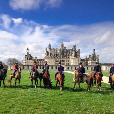 Châteaux de la Loire à cheval