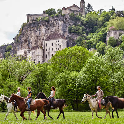 Les contreforts de Rocamadour