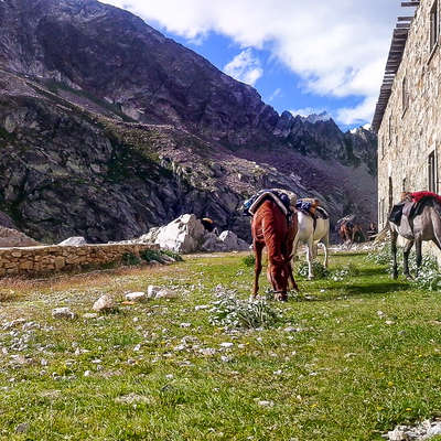 Les montagnes de Ligurie à cheval