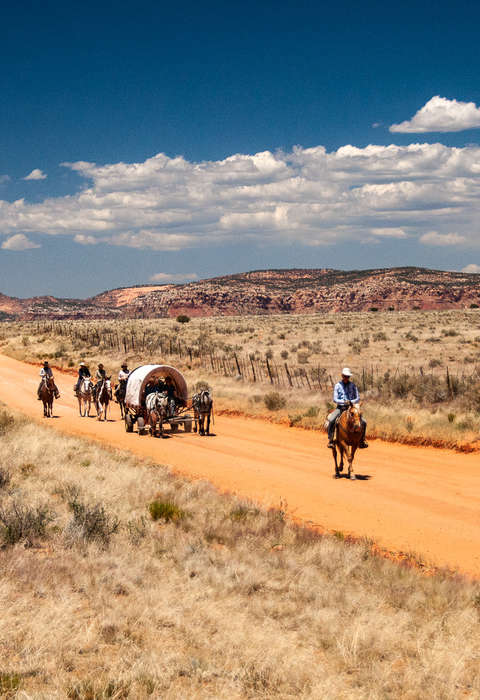 Cavaliers sur les chemins du Far West