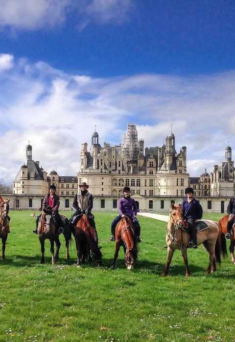 Châteaux de la Loire à cheval
