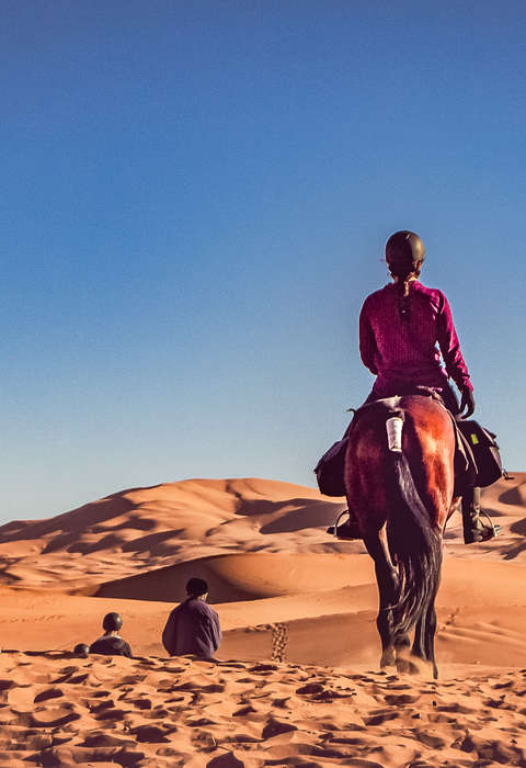 Le Sahara marocain à cheval