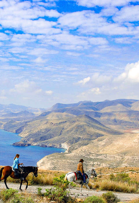 Randonnée équestre dans le parc de Cabo de Gata