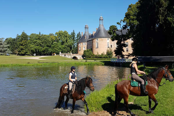 À cheval au château