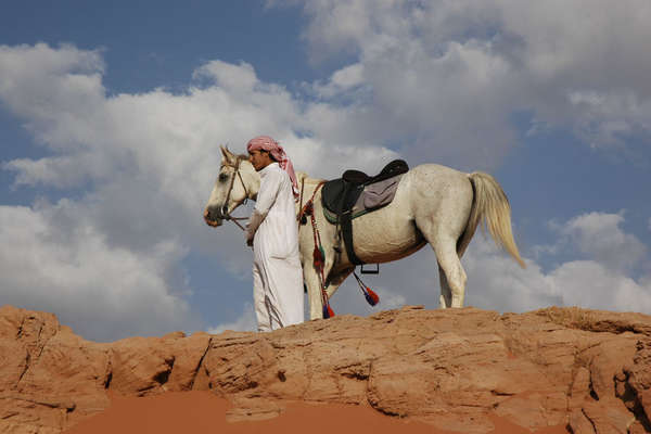 Rando à cheval dans le désert en Jordanie