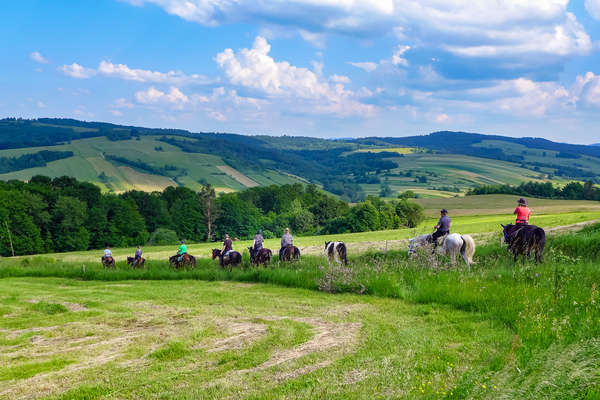 A cheval dans les plaines polonaises