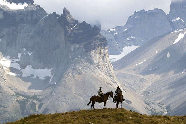 Torres del Paine a cheval en patagonie