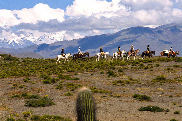 A cheval sur le chemin de l'Inca en Argentine