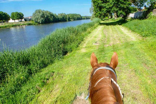 A cheval sur les berges de la loire