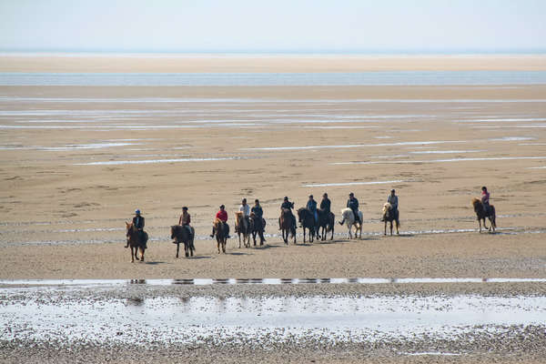 A cheval sur les plages du Danemark