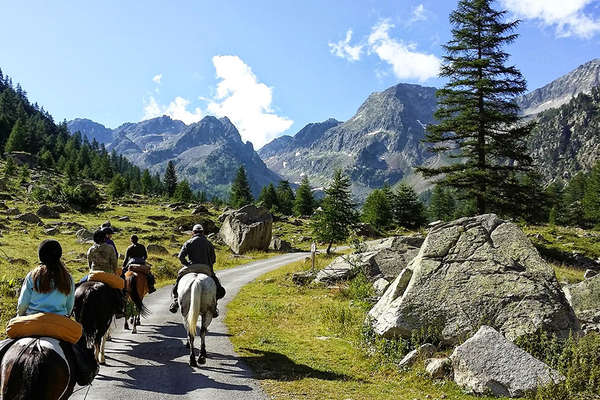 Route Mercantour et randonnée à cheval