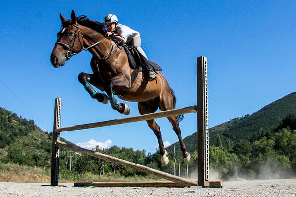 Jeune cavalier en Espagne