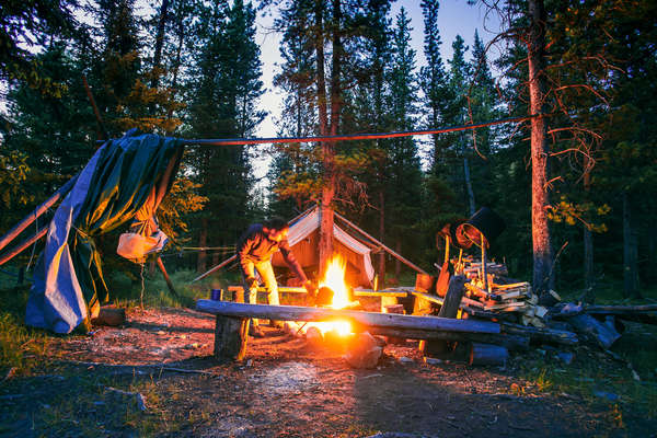 Bivouac au Canada en été