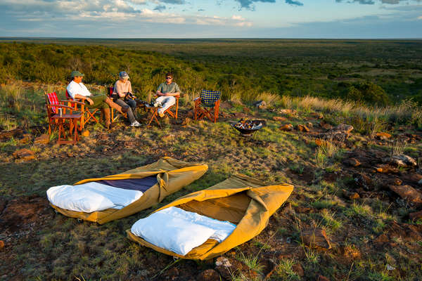 Bivouac équestre au Kenya