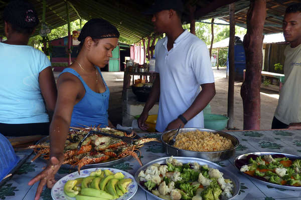 Buffet restaurant République Dominicaine