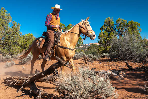 Cavalier dans l'Utah