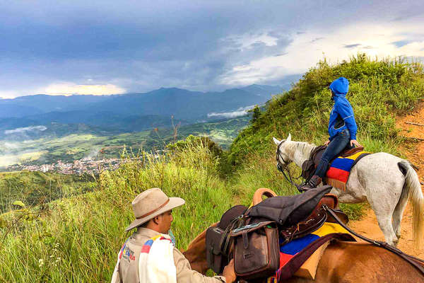 Cavalière en Colombie