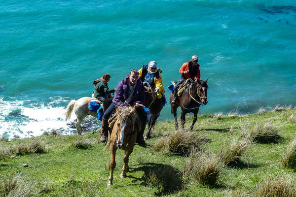 Cavaliers à cheval en Argentine