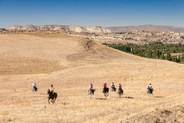 Cavaliers au galop en Turquie