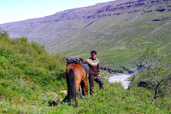 Cavaliers dans le Nord de l'Islande