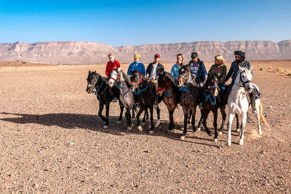 Cavaliers dans le sud marocain