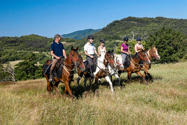 Cavaliers en Ardèche