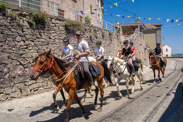 Cavaliers en Ardèche