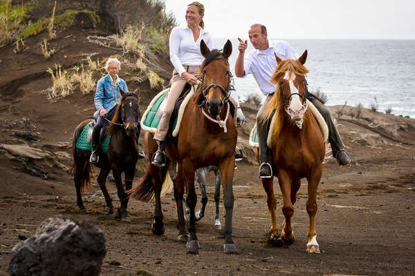 Cavaliers et chevaux aux Açores